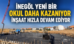 İnegöl Yeni bir Okul Daha Kazanıyor! İnşaat Hızla Devam Ediyor