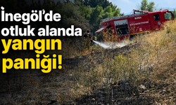 İnegöl’de otluk alanda yangın paniği!