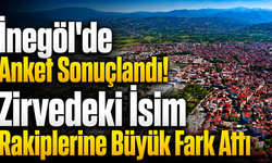 İnegöl'de Anket Sonuçlandı! Zirvedeki İsim Rakiplerine Büyük Fark Attı