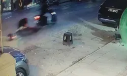 Gemlik’te çukuru fark etmeyen motosikletli düştü