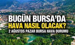 Bugün Bursa’da Hava Nasıl Olacak? 2 Ağustos Pazar Bursa Hava Durumu