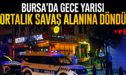 Bursa’da gece yarısı ortalık savaş alanına döndü! Polis biber gazıyla müdahale etti