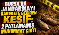 Bursa’da jandarmayı harekete geçiren keşif! 2 patlamamış mühimmat çıktı