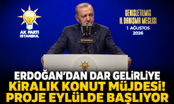 Erdoğan’dan dar gelirliye kiralık konut müjdesi! Proje eylülde başlıyor