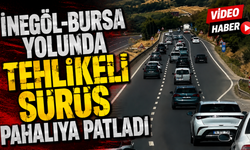 İnegöl-Bursa yolunda tehlikeli sürüş pahalıya patladı