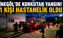 İnegöl'de korkutan yangın! 1 kişi hastanelik oldu