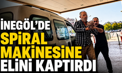 İnegöl’de spiral makinesine elini kaptırdı! 2 parmağı koptu