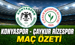 Konyaspor - Çaykur Rizespor Maç Özeti