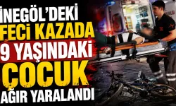 İnegöl’de otomobil ile bisiklet çarpıştı: 9 yaşındaki çocuk ağır yaralandı