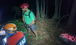 Kestel’de bisikletiyle araziye çıkan vatandaş mahsur kaldı: Dronla bulundu