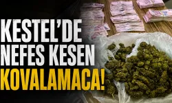 Kestel’de ‘dur’ ihtarına uymadı: Kovalamacada araçtan uyuşturucu ve 168 bin TL çıktı