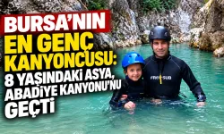 8 yaşındaki Asya, Abadiye Kanyonu parkurunu tamamladı