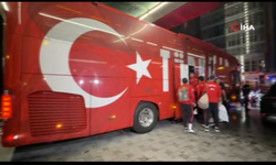 A Milli Takım, İtalya maçı için Yüzüncü Yıl Atatürk Stadyumu’na geldi