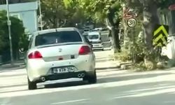Bursa’da cadde üzerinde drift yaptı! O anlar kamerada