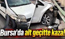 Bursa'da alt geçitte kaza!