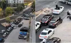 Bursa’da düğün konvoyu yolu kapattı, trafik aksadı