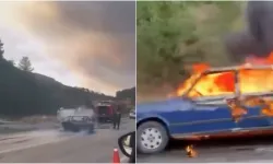 Bursa’da seyir halindeki otomobil alevlere teslim oldu! Küle döndü...
