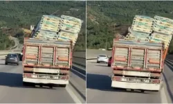Bursa’da tırın dorsesindeki yük tehlike oluşturdu