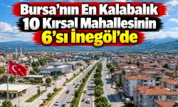 Bursa’nın En Kalabalık 10 Kırsal Mahallesinin 6’sı İnegöl’de