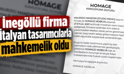 İnegöllü firma İtalyan tasarımcılarla mahkemelik oldu