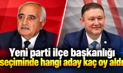 Yeni parti ilçe başkanlığı seçiminde hangi aday kaç oy aldı