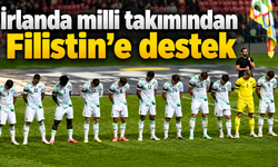 İrlanda milli takımı Filistin için siyah bant taktı