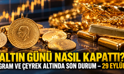 Altın günü nasıl kapattı? Gram ve çeyrek altında son durum – 29 Eylül