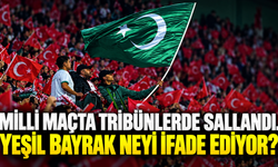 Milli maçta tribünlerde sallandı. Yeşil bayrak neyi ifade ediyor?