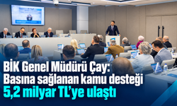 BİK Genel Müdürü Çay: Basına sağlanan kamu desteği 5,2 milyar TL’ye ulaştı