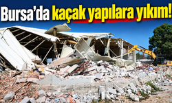 Bursa'da kaçak yapılara yıkım!