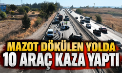 Bursa’da yakıt faciası! Mazot dökülen yolda 10 araç kaza yaptı