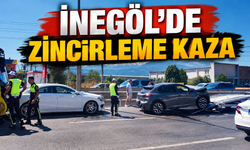 İnegöl’de Zincirleme Kaza: 2 Otobüs ve 3 Otomobil Çarpıştı