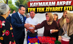 Kaymakam Akpay tek tek ziyaret etti