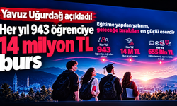 Yavuz Uğurdağ açıkladı! Her yıl 943 öğrenciye 14 milyon TL burs