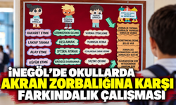 İnegöl'de okullarda akran zorbalığına karşı farkındalık çalışması