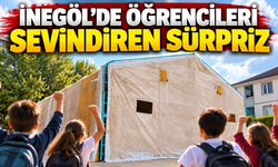 İnegöl'de öğrencileri sevindiren sürpriz