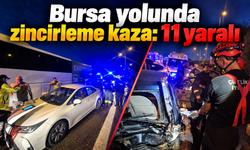 Bursa yolunda zincirleme kaza: 11 yaralı