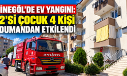 İnegöl’de ev yangını: 2’si çocuk 4 kişi dumandan etkilendi