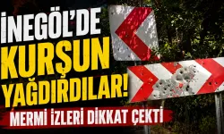 İnegöl’de kurşun yağdırdılar! Mermi izleri dikkat çekti