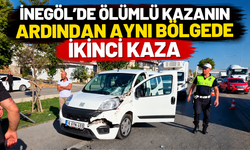 İnegöl’de ölümlü kazanın ardından aynı bölgede ikinci kaza