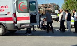 İnegöl’de otomobil bisikletliye çarptı: 1 yaralı