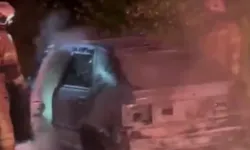 İnegöl’de seyir halindeki otomobil alev aldı