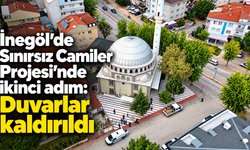 İnegöl’de Sınırsız Camiler Projesi’nde ikinci adım: Duvarlar kaldırıldı