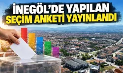 İnegöl’de yapılan seçim anketi yayınlandı
