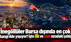 İnegöllüler Bursa dışında en çok hangi ilde yaşıyor? İşte ilk ve son sıradaki şehir