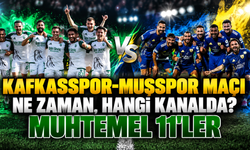 Kafkasspor-Muşspor maçı ne zaman, hangi kanalda? Muhtemel 11'ler