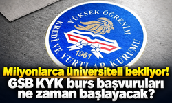 Milyonlarca üniversiteli bekliyor! GSB KYK burs başvuruları ne zaman başlayacak?