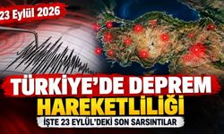 23 Eylül Türkiye'de olan son depremler: Bugün deprem oldu mu?