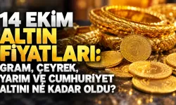 14 Ekim altın fiyatları: Gram, çeyrek, yarım ve Cumhuriyet altını ne kadar oldu?