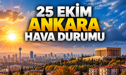 25 Ekim Ankara hava durumu
